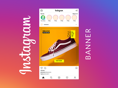 Free Social Media Banner Pack - Schuhe banner fashion free freebie instagram marketing media modern pixelbuddha post social template templates