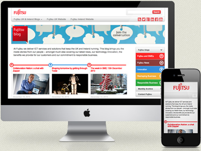 Fujitsu Responsive Blog Design blog rwd wordpress