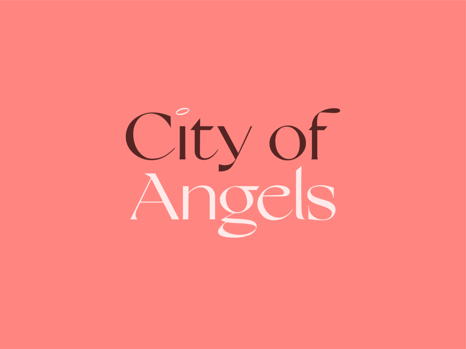 City of Angels freelance designer color advertising explore holiday vacation la los angeles usa creative graphic design font lettering vector brand typography