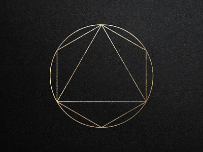 Foil Series // 02 abstract abstract design branding creative design foil foil stamp freelance designer geometric geometric art gold graphic design logo symbol textures vector visual art visual design