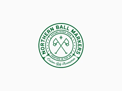 NBM // Logo badge brand brand design branding crest emblem golf identity logo logo concept logo design logo designer sport stamp symbol vintage