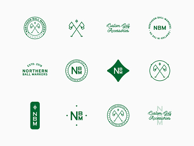NBM // Brand Toolkit badge design badges brand brand design brand designer branding craft emblems golf icon identity logo logo design logo designer logotype symbol toolkit vintage