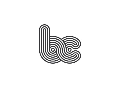 bc brand custom identity letter line logo symbol type typography