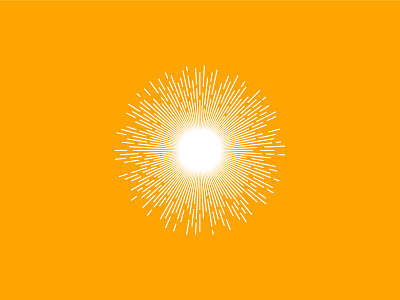 Sunburst brand circle icon identity lines logo logomark pattern solar sun