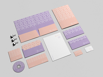 ALSO Stationery brand branding business cards design identity logo medical pattern stationery visual