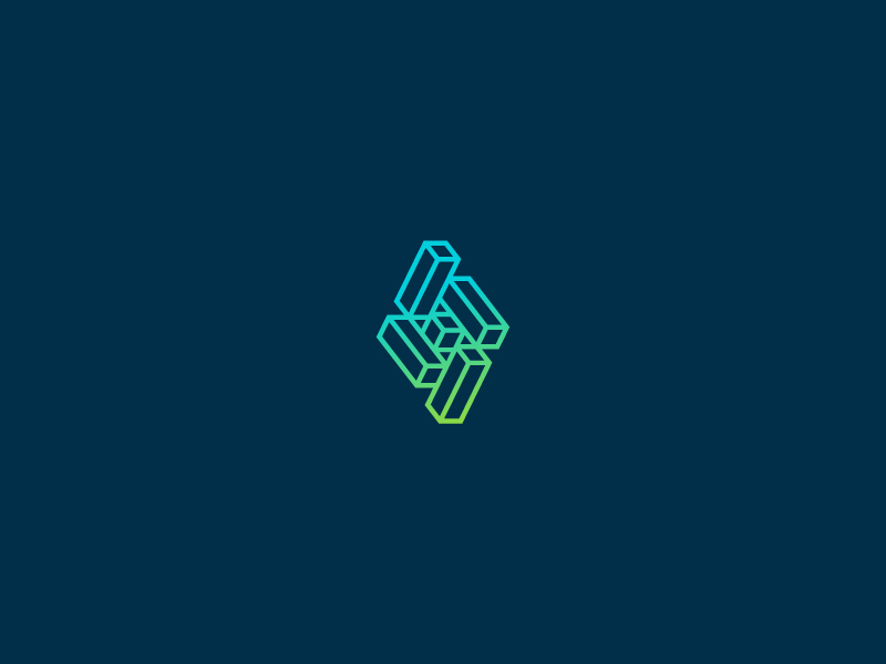 3Di i letter cube 3d geometric symbol corporate identity brand mark logomark logo