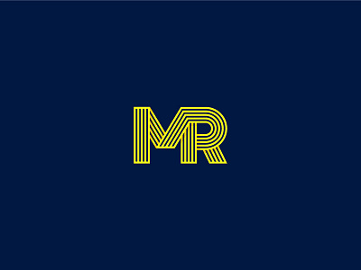 MPR Colour brand identity letters lines logo m monogram p r shadow type typography