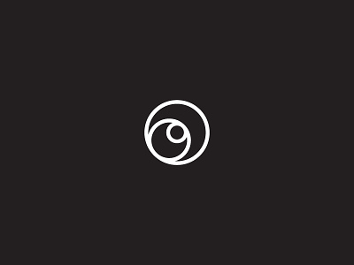 Orbit brand circle geometric letter logo mark minimal moon o orbit planet space