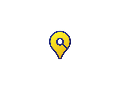 Search Pin app brand find identity locate location logo map pin place search