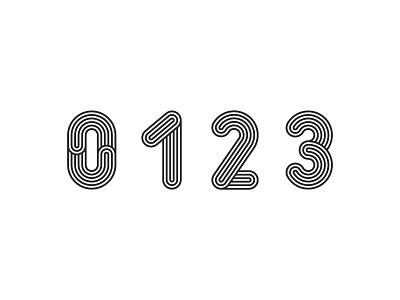 Counting 3d branding circular figures geometric identity numbers symbol