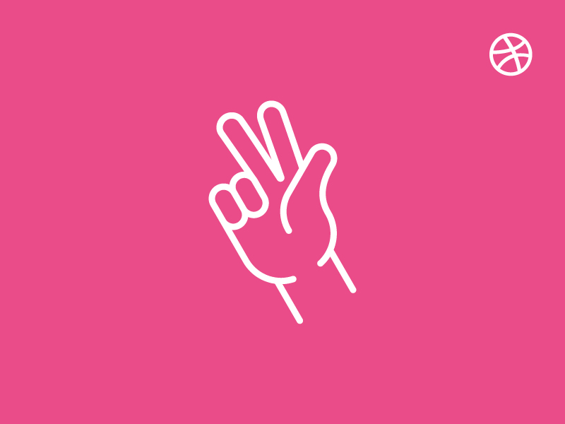 Uno, Dos, Tres! x3 dribbble invites animation count draft dribbble fingers hands icon invitation invites network symbol