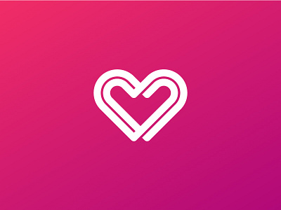 Feel The Love connect heart icon identity infinite link lock logo love mark relationship valentine