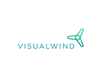 Visualwind Logo blades brand energy engine environment farm icon logo mark spin symbol wind