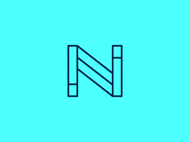 NZ abstract ambigram design direction letter logo mark monogram n symbol z