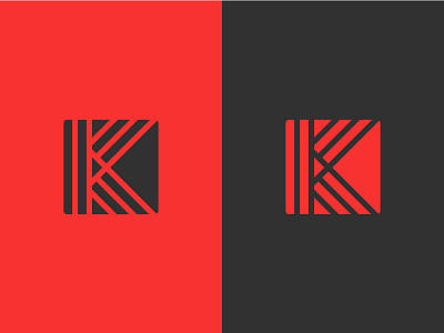 K Play III abstract geometric grid brand icon identity communication corporate film movie video motion film production k letter lettering typography logo logos marks play symbol digital technology