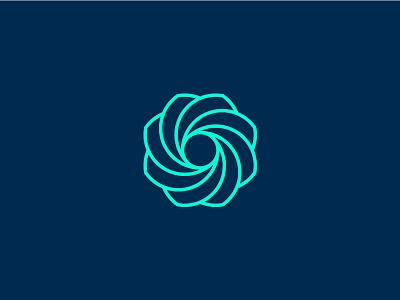 Fusion II abstract branding digital geometric logo design logo symbol rotate spiral