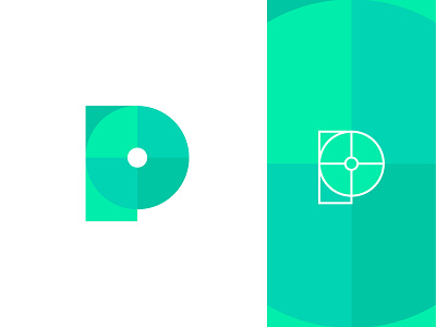 P abstract brand branding design geometric graphic grid identity letter lettering logo logomark mark symbol type typography vector