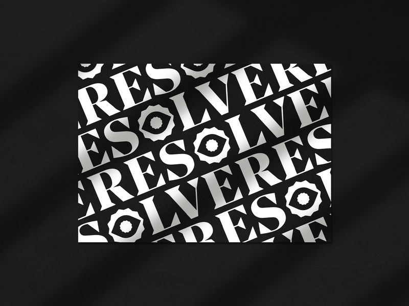 Resolve // Application abstract brand branding business clothing design fashion identity label logo mark print streetwear symbol type typography urban