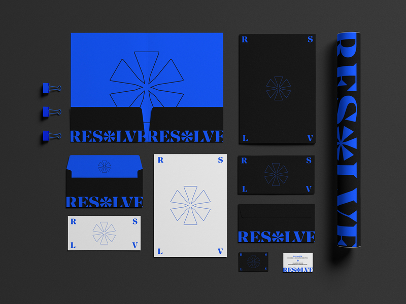 Resolve // Concept Visuals abstract brand brand identity branding business business card clothing design fashion geometric icon identity inspiration lettering logo mark print stationery symbol typography