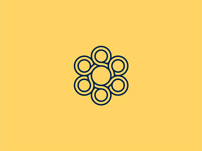 Revolver abstract brand branding business circle design geometric icon identity infinite link logo loop mark minimal pattern shapes symbol