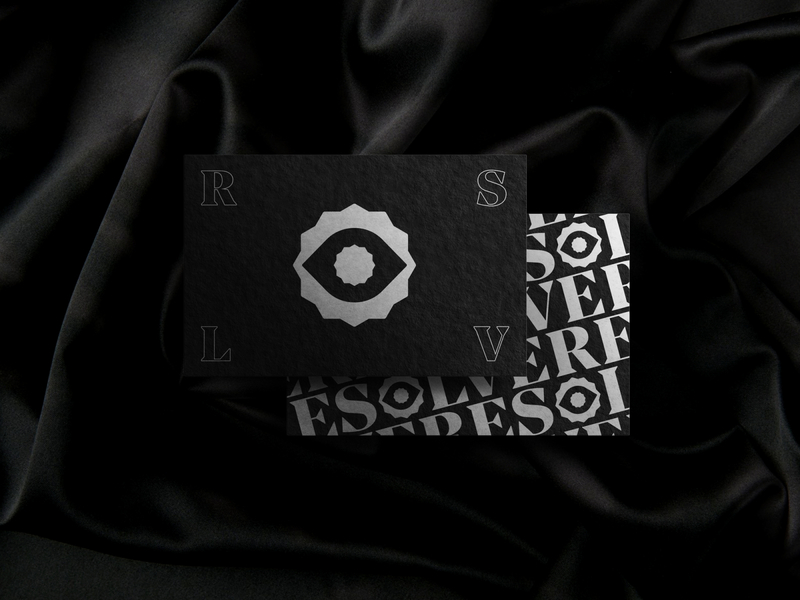 Resolve // 01 brand agency brand identity branding business card clothing communication creative eye fashion graphic icon logo logo design marketing material pattern stationery symbol