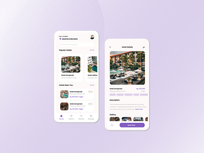 App Design Booking Travel