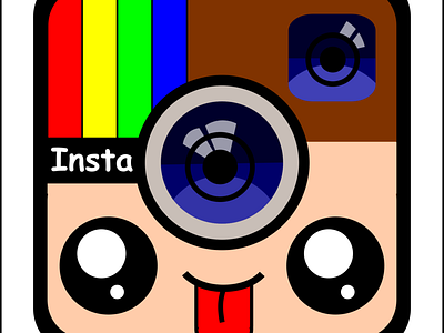 Stiker Insta desain ilustrator inkscape instagram instagram icon kamera