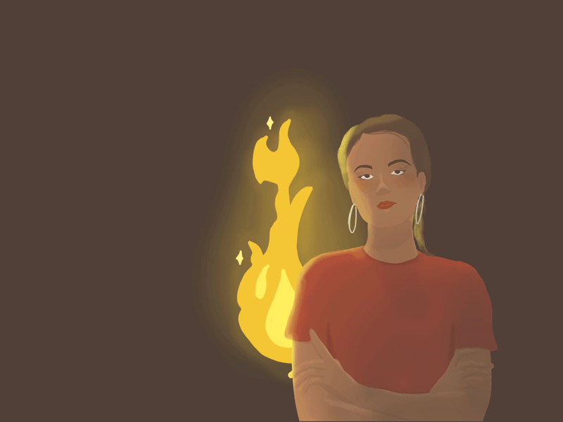 Fire walk with me animation digital illustration fire gif illustration traditional animation