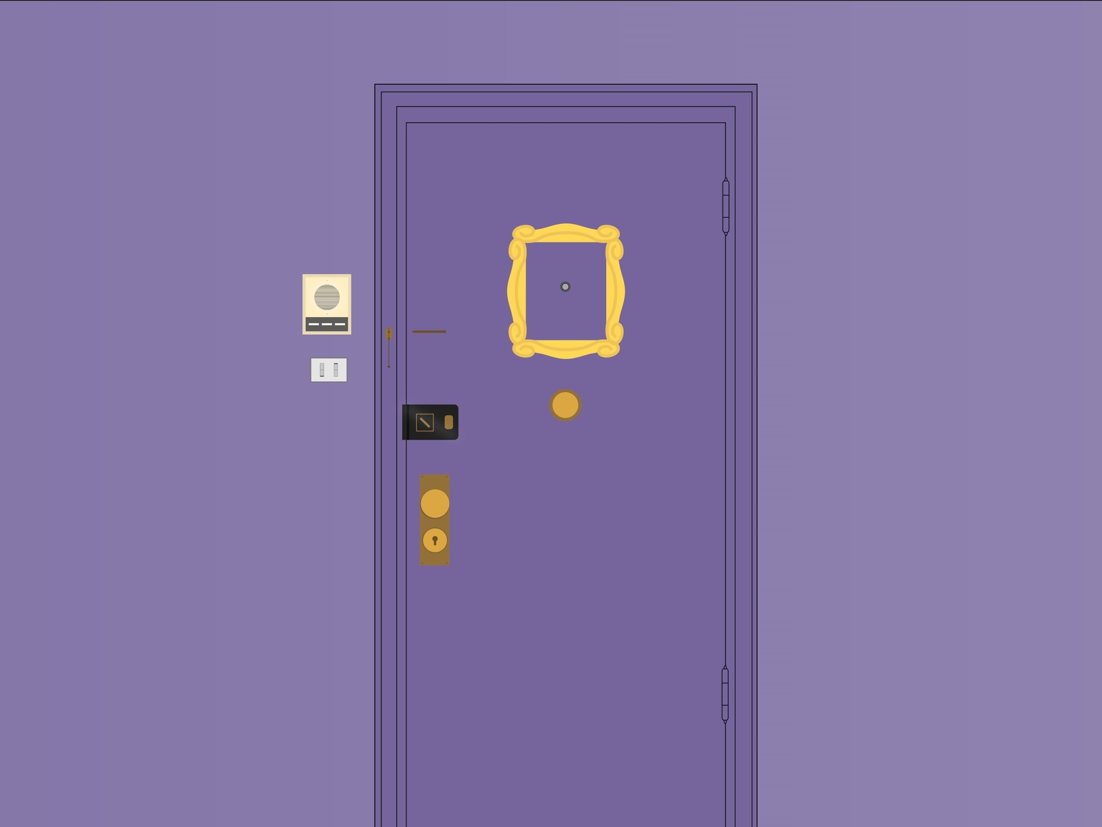 Free Free 293 Friends Purple Door Svg SVG PNG EPS DXF File