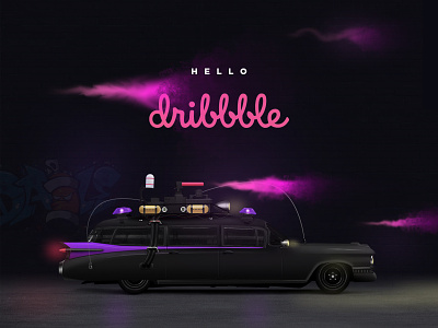Hello dribbble! design ghostbusters hello dribble hellodribbble illustration web