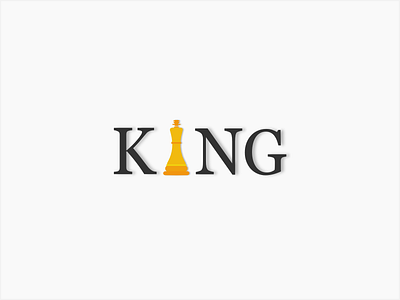 King Reklam advertisement brand chess king company flat king logo reklam text trademark typography vector