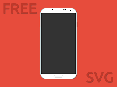 Samsung Galaxy S4 android flat free freebie galaxy mobile phone s4 svg template vector
