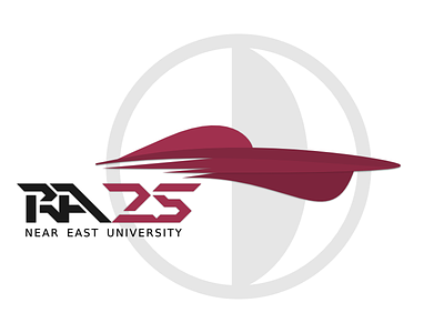 RA25 car clean flat logo near east university racing solar solar energy speed vector