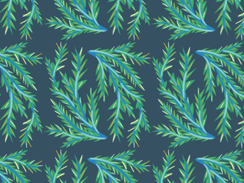 Shrubery Pattern motifs collection seamless pattern foliage flowers desert cactus