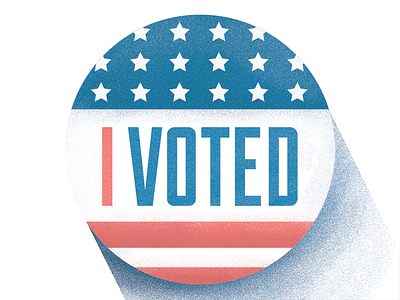 I Voted election illustration illustrator photoshop texture vote