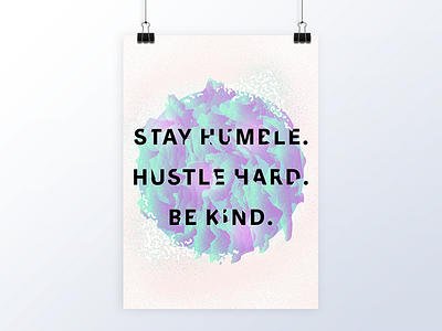 Monday Mantra abstract illustration inspirational motivational opulent.studio poster quote