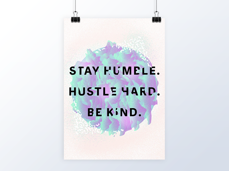 Monday Mantra opulent.studio illustration abstract inspirational motivational quote poster