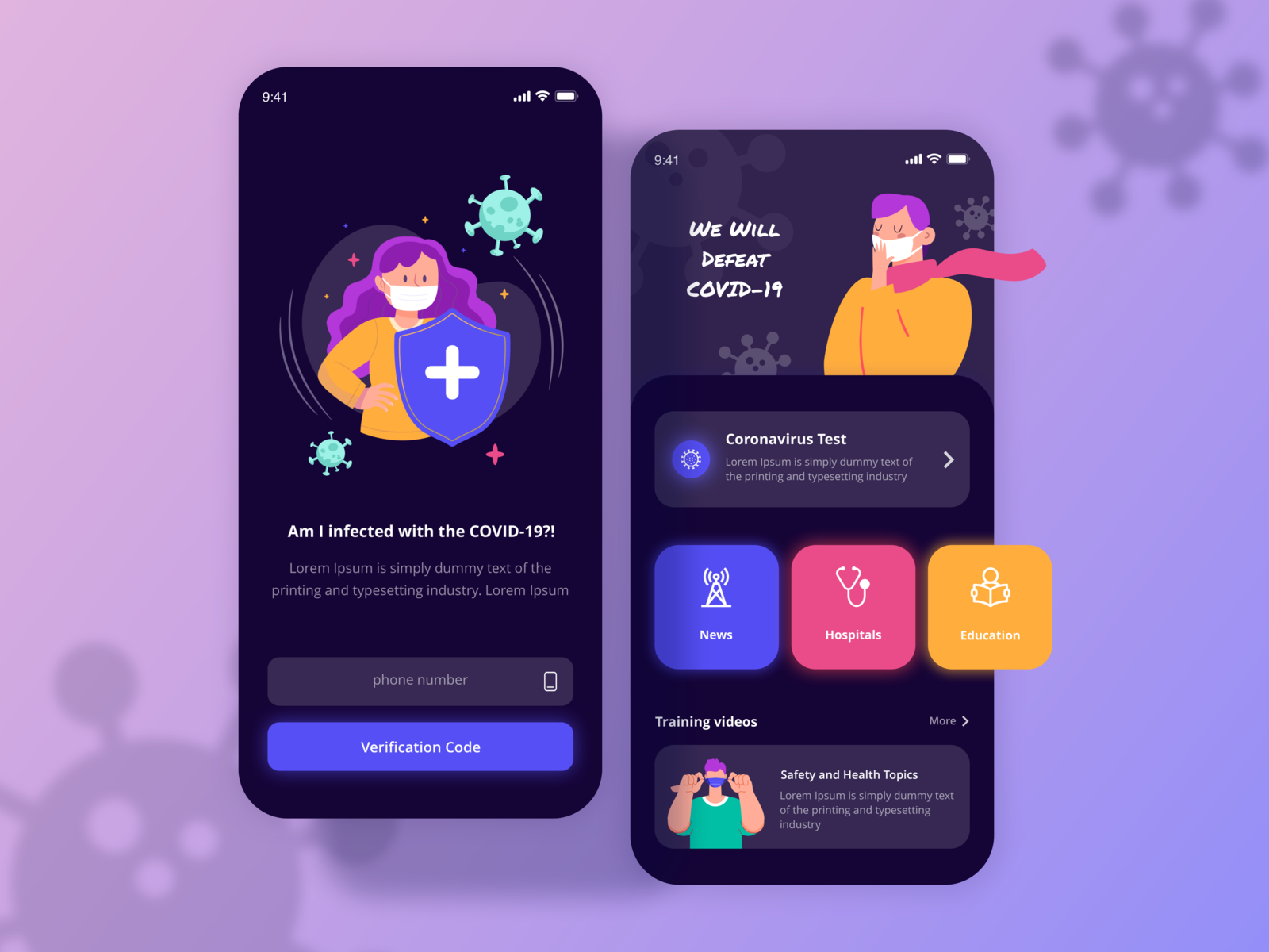 Coronavirus Application (New Version) by Mahdieh Khalili on Dribbble