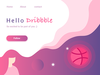 First Shot 2d android app design clean dribbble dribbblers first shot flat follow me illustrate illustration ios app design minimal web design
