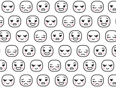 Star Emoji Pattern adobe illustrator cute emoji emoji pattern emotions heart illustration nice pattern star star vs evil