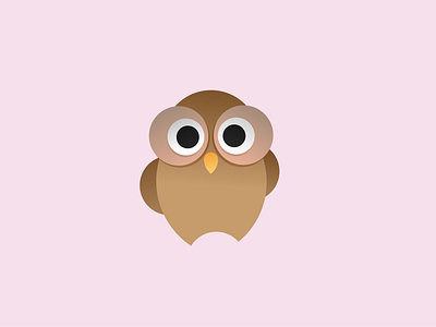 Round Owl adobe illustrator golden ratio gradient icon illustration owl owl logo round