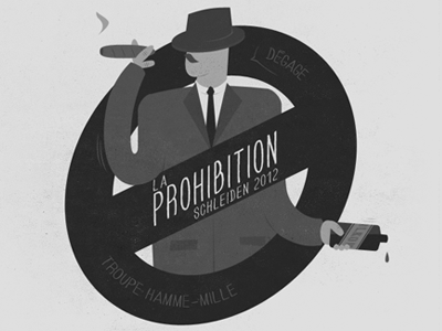 Prohibition Illustration illustration print design