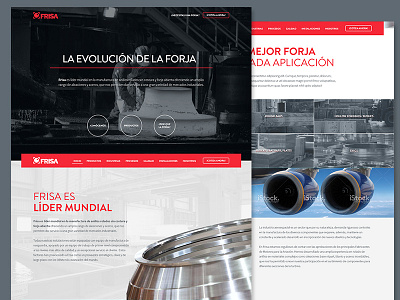 Frisa website proposal. design mty méxico web design website wip