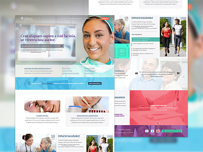 Redesign CM design doctor health home hospital medical mty méxico web design website wip