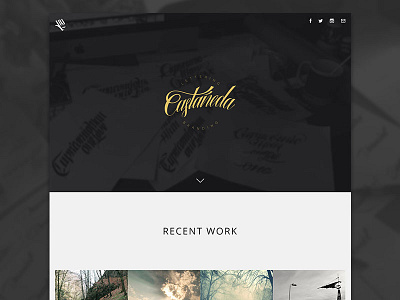 WIP - Website castaneda.la lettering portfolio website wip