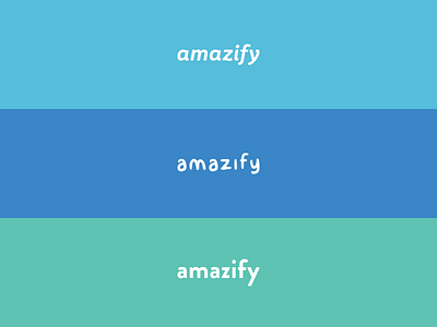Amazify type and color exploration amazify brand branding design logo wip