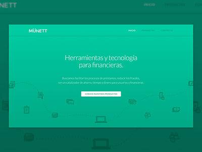 Münett Website - WIP design fintech green landing startup tech web website wit