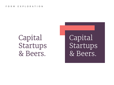 Branding Exercise beers brand branding capital exploration startups type typography venture