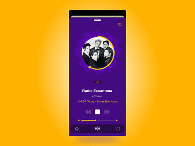 App Radio live android app ios live minimalist player radio redesign ui ux