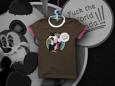 Panda habit T-shirt design